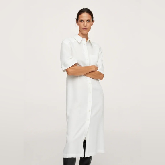 ✨SALE✨ Mango Midi shirt dress ✨SALE✨ - Picture 1 of 10